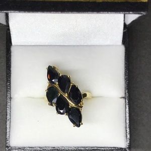 Sapphire and 10k gold ring Size 5 1/2